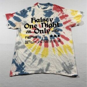 Halsey One Night Only Los Angeles Tie Dye Rare Graphic Print Tee T-shirt Sz M